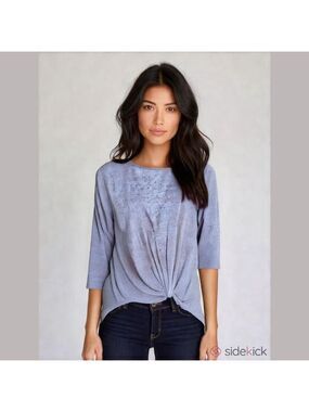 Gibson XS Purple Rayon Blend Top
